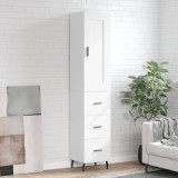vidaXL Dulap &icirc;nalt, alb, 34,5x34x180 cm, lemn prelucrat
