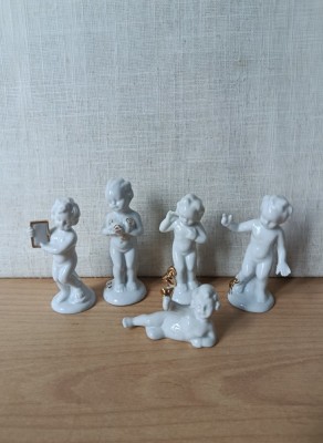 Lot de 5 mici bibelouri ingerasi foto