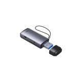 Baseus Lite seria adaptor SD / TF cititor de carduri USB, gri (WKQX060013)