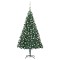 vidaXL Brad Crăciun artificial pre-iluminat, set globuri, verde 240 cm 3077624