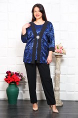 Compleu Elegant din 3 piese Atlanta Navi - 48Marimea