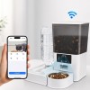 Hranitor Automat Inteligent Caini Pisici cu Camera Video, Dozator Apa, Programare Mese, Control Aplicatie WiFi