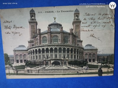 Superba carte postala superba ,Trocadero -PARIS -FRANTA foto