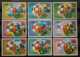 BC867, Guinea Ecuatoriala 1974, lot 2 colite+serie-sport, fotbal, Stampilat