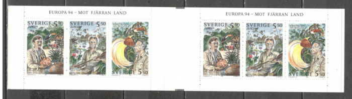 Suedia.1994 EUROPA-Exploratori si descoperitori carnet KS.493