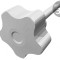 Buton de Reglare Negru 32mm M6