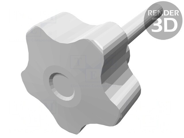 Buton de Reglare Negru 32mm M6