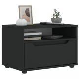 vidaXL Dulap TV &bdquo;VISNES&rdquo; Negru 60x40x38 cm lemn prelucrat