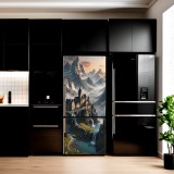 Folie imprimata color pentru decor Frigider, dimensiune 200 x 90cm, model: AVX-FR16, AVEX