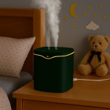 Umidificator de cameră cu abur rece, iluminare LED și &icirc;ncărcare USB &ndash; design modern,culoare Verde