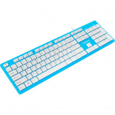 Tastatura Natec Discus Slim Albastru / Alb foto