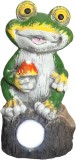 Decoratiune solara de gradina Broasca cu 2 LED-uri, 19 cm