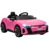 HOMCOM Mașină Electrică pentru Copii de 5 Ani cu Licență Audi cu Telecomandă Roz | Aosom Romania