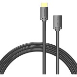 Cablu video Vention, HDMI(T) la HDMI(M), 3m, rezolutie maxima 4K la 60Hz, conectori auriti, cupru, invelis PVC, negru, &quot;AHCBI&quot; (timbru verde 0.80lei)