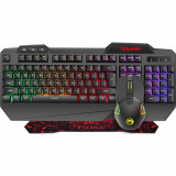 Kit gaming , 3 in 1 Marvo CM306, Tastatura + Mouse + Mousepad, Negru