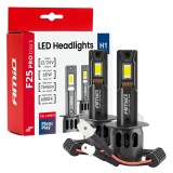 Becuri auto LED H1 AMiO F25 PRO Black Edition Full Canbus 68W 12/24V 7646 lm 6000K pentru faruri auto, omologare E9 ECE R10