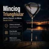 Minciog Triunghiular pentru Pescuit, cu M&acirc;ner, Model 50104