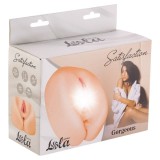 Masturbator realist LOLA Satisfaction Gorgeous, simulare vaginala si anala cu textura realista si material flexibil