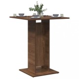 vidaXL Măsuță bistro, stejar maro, 60x60x75 cm, lemn prelucrat
