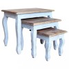 VidaXL Set mese suprapuse, 3 piese, lemn masiv de mahon 244505