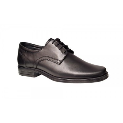 Pantofi barbati eleganti din piele naturala, politie, pompieri, jandarmi, Negru - SCVR21N foto