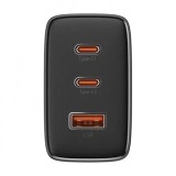 Incarcator retea Baseus P10152301113-00 Cube Pro Quick Charge 65W 2x USB Type-C 5V/3A 1x USB negru