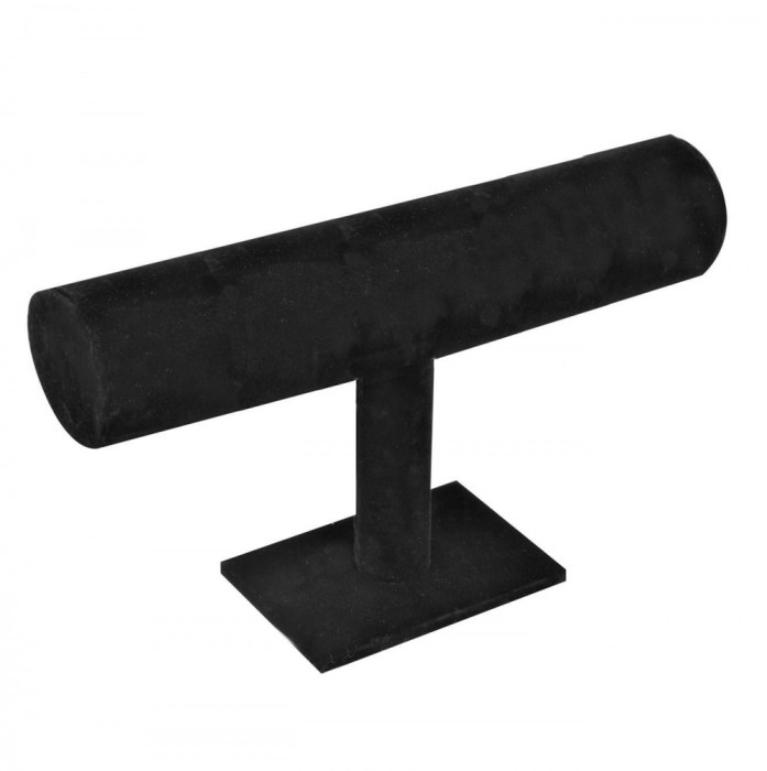 Organizator de bijuterii, Pentru bratari, Catifea, 23, 5x15cm, Negru, ConceptSeller