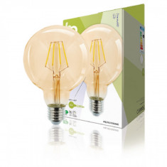 Lampa cu filament retro LED E27 Dimmable G95 4 W 320 lm 2500 K foto