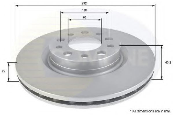 Disc frana ALFA ROMEO SPIDER (939_, 939) (2006 - 2010) COMLINE ADC1826V