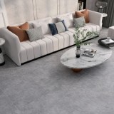 Autocolant pardoseala PVC, Aspect ciment, Gri, 60x60x0,15cm, Set 4 buc, CMCLASS