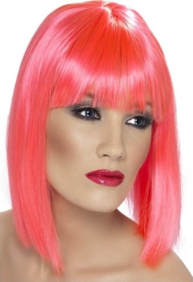 Peruca Glam roz neon foto