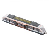 Jucărie Tramvai Metalic, West Train, Model 90029, Culoare Gri, Dimensiuni 16x2.5x3 cm, Pentru Băieți, 3+ Ani, Metal, Oem