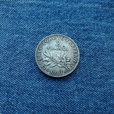 2 Francs 1917 Franta franci argint
