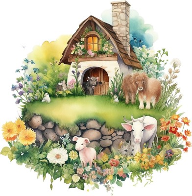 Sticker decorativ, Ferma, Verde, 61 cm, 1324STK-1 foto