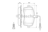 Set placute frana,frana disc PEUGEOT 407 (6D) (2004 - 2016) BOSCH 0 986 494 097