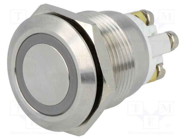Comutator anti-vandalism ONPOW Poz: 2 SPST-NO 2A/36VDC IP65 &Oslash;19mm