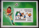 Coasta de fildes 1982 sport fotbal, C.M. Spania 1982 bloc supratipar neștampilat