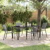 VidaXL Set de masă pentru grădină 5 pcs Antracit Oțel 3379285