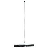 Perie pentru periat beton pe suport PVC cu latimea 1000mm si Maner telescopic cu lungimea de 8m