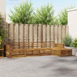 vidaXL Set Canapele Exterior 5 Piese Lemn Masiv Acacia Natural Durabil Mobila Gradina