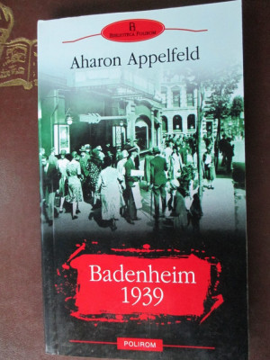 Badenheim 1939 Aharon Appelfeld foto
