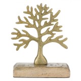 Decoratiune de Masa Pomul Vietii Auriu Metalic 15cm, Oem