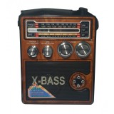 Radio Cu USB , Card Reader , FM, AM , SW , Lanterna LED , Acumulator Integrat , Culoare Lemn