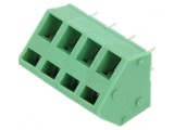 Regletă de conexiuni PCB unghi 45&deg; 4 piste 32A 5mm