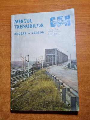 mersul trenurilor din 28 mai 1989 pana la 26 mai 1990 foto