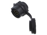 Conector circular mufă mamă 8 pini 5A 250V IP67 drept LUTRONIC