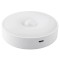 Lampa de veghe led, flippy, cu senzor de miscare, lumina alba calda si rece, incarcare usb, 0.6w, 300mah, design rotund, alb, 8.5x2.3 cm