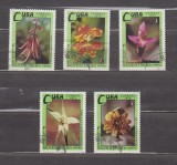 A12 S3 7 - Timbre foarte vechi - Cuba - flori exotice, Flora, Stampilat