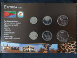 Seria completata monede - Eritreea 1991 , 6 monede UNC, Africa