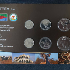 Seria completata monede - Eritreea 1991 , 6 monede UNC